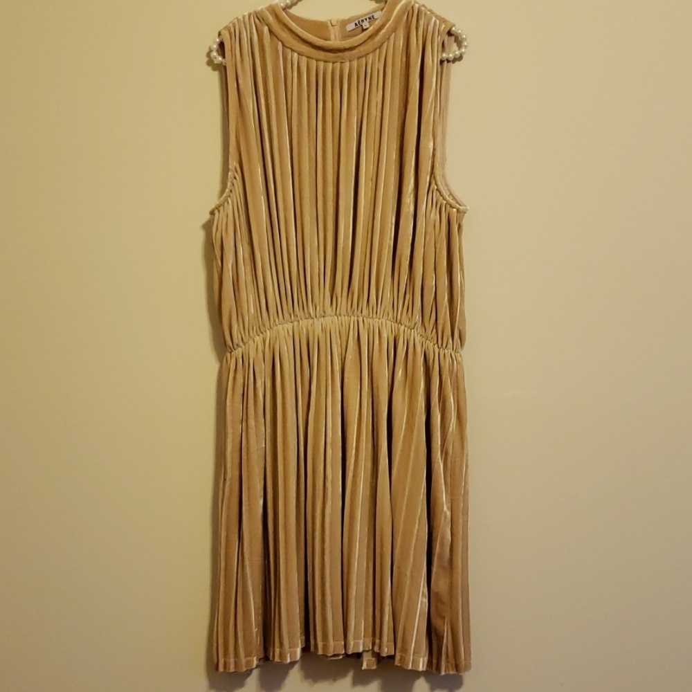 ASOS Gold Velvet Dress